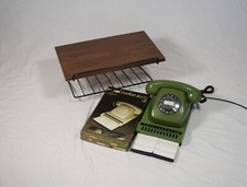 60er Wandregal  Set Telefontisch mit Wählscheibe FetAp 611-2 Arlac confon 2000