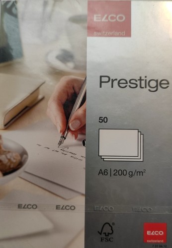 Din blanko karten - karten, 50