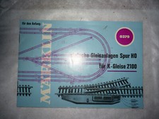 Märklin 0379 einfache Gleisanlagen Spur H0 für K-Gleise 2100 von 1969  gut
