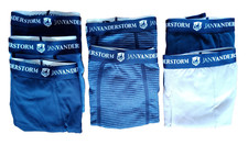 7 Retropants, Jan VanderStorm, blau/grau, Gr. 7, JV-Gummibund, NEU!