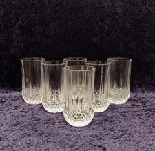 "Cristal D'arque" Longchamp Kristallgläser Wassergläser Cocktail Glas Nachlass 