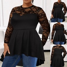 Sexy Damen Spitze Langarm