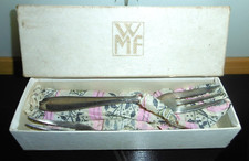 6x WMF Kuchengabeln OVP Dessertgabel Jugendstil 90er Auflage versilbert