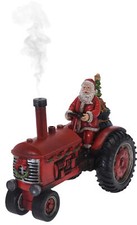 Santa auf Traktor 22x26 cm mit