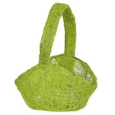 Streukörbchen Sisal für Blumenkinder grün Körbchen Hochzeit