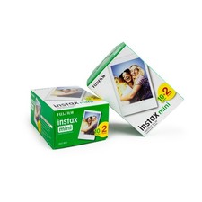 2x Fuji Instax Mini Film Sofortbildfilm Doppelpack 40 Bilder Instant 8 9 11 25