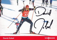Autogrammkarte david zobel - david,