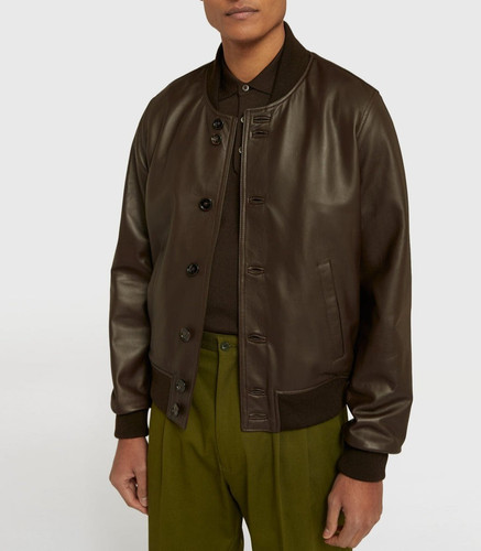 Herren braune lederjacke - herren,