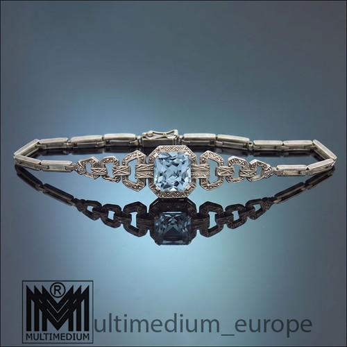 Art deco laurin silber armband - art,