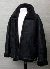 Marken Herren Lammfelljacke Gr56 in Schwarz/ Bomberjacke/Fliegerjacke