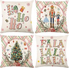 4 Stück Weihnachtskissenbezug