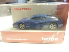 Herpa 025454 Ferrari 512 TR 1:87 High Tech blau unbespielt in OVP