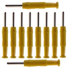 ✅Bananenstecker 2mm 10 Stück Gelb Hirschmann MST3 Laborstecker Mini Stecker