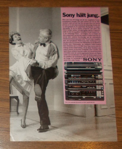 Seltene werbung vintage sony - seltene,