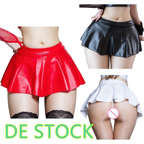 Damen wetlook lederrock - de`damen,