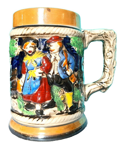 Bierkrug mann und dame - -, +