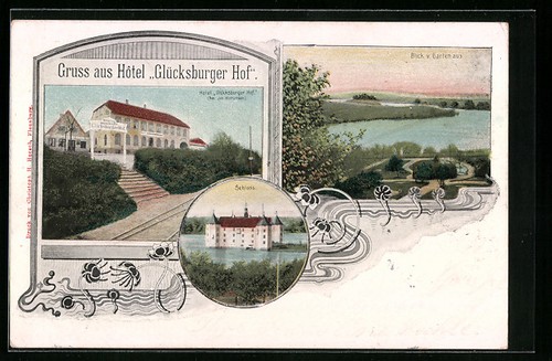Glücksburg hotel - ak,