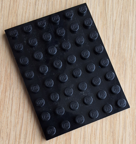 Lego platte 6x8 schwarz 3036 - lego,
