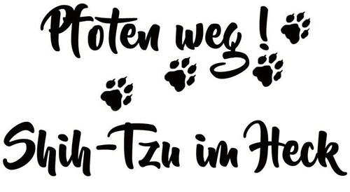 Shih tzu autoaufkleber - shih-tzu,