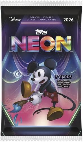 Disney topps neon 2026 - disney,