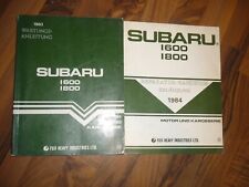 Subaru 1600 / 1800 Motor Fahrwerk Karosserie Deutsch General WERKSTATT HANDBUCH