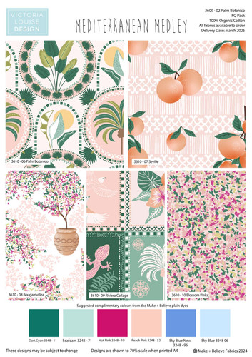 Crafts fabrics mediterranean - fabrics,