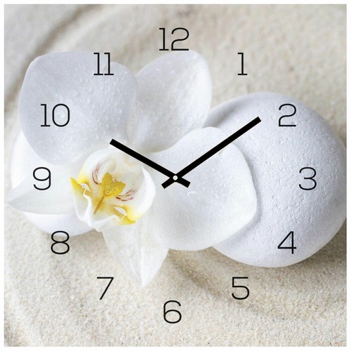 Wanduhr glas 30x30cm uhr - wanduhr,