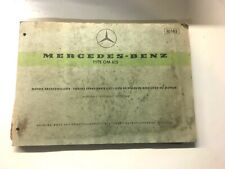 MERCEDES ORIGINAL ERSATZTEILLISTE MOTOR Diesel OM 615 220 D /8 Unimog