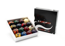 Pool Billard Kugeln Billardbälle Billardkugeln Samurai MARBLING BLACK 57,2 mm