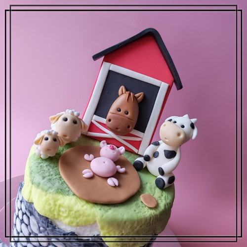 Bauernhof tiere aus fondant - aus,
