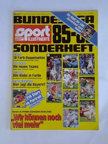 Sonderheft bundesliga 86 - bundesliga, 85-86