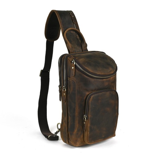 Echtleder herren brusttasche - echtleder,