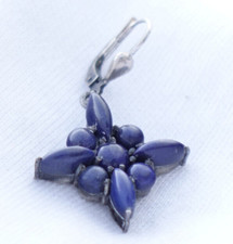 VINTAGE 70er Ohrring LAPIS