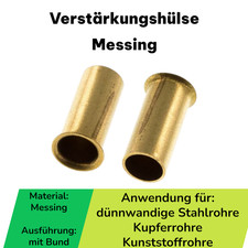 Verstärkungshülse Hülse Ring Schneidringverschraubung Messing Verschraubung 👍