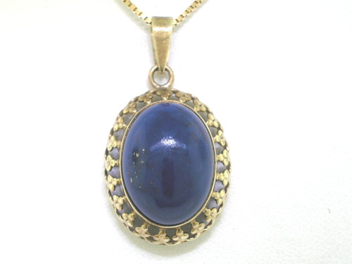 Großer lapislazuli anhänger - großer,