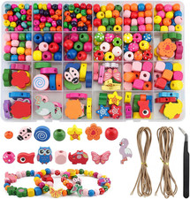 433 Stk Bunte Holzperlen Zum