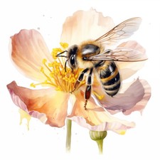 Wandbild honigbienen - wandbild,