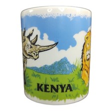 Kenya Tasse Kaffeetasse Becher 0,25L Andenken Afrika Safari Löwe Nashorn Mount