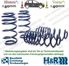 H&R Tieferlegungsfedern 35-40mm u.a.: Audi A6 Avant 4G5, 4GD, Bj. 2011-2018