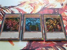 Yu-Gi-Oh! Götterkarten Slifer Obelisk Ra Deutsch 1. Auflage Secret Rare NM SBCB