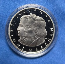 10 Euro Münze PP, 200 Jahre Grimms Märchen, 2012, 625er Silber in Kapsel