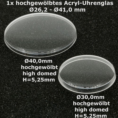 Uhrenglas acryl gewölbt - uhrenglas,