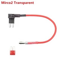 KFZ Micro 2 Transparent Stromdieb Autosicherung Adapter Steck Verteiler abgreif