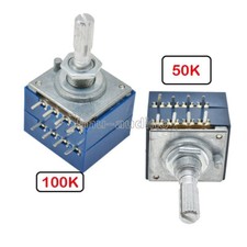 100K Log Audio Amp Volume Control Potentiometer Pot Stereo With Loudness