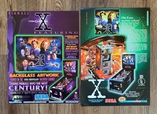 Sega Akte X / 2 Flyer (deutsch + US) / Pinball Flipper