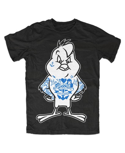 Chickenhawk tattooed shirt - chickenhawk,