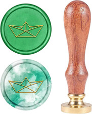 Wachssiegelstempel, Wachssiegelstempel Papierschiffchen Jahrgang Wachs-Siegel-St