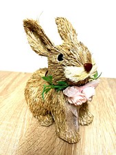 Hase aus Stroh Standdeko