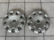 Org. 2x Skoda Octavia Radkappen Radzierblende Radblende 15 Zoll 1Z0601147A