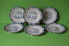 6 Seltmann Weiden Theresia China Blau Kuchenteller Teller 17 cm 6 Stück